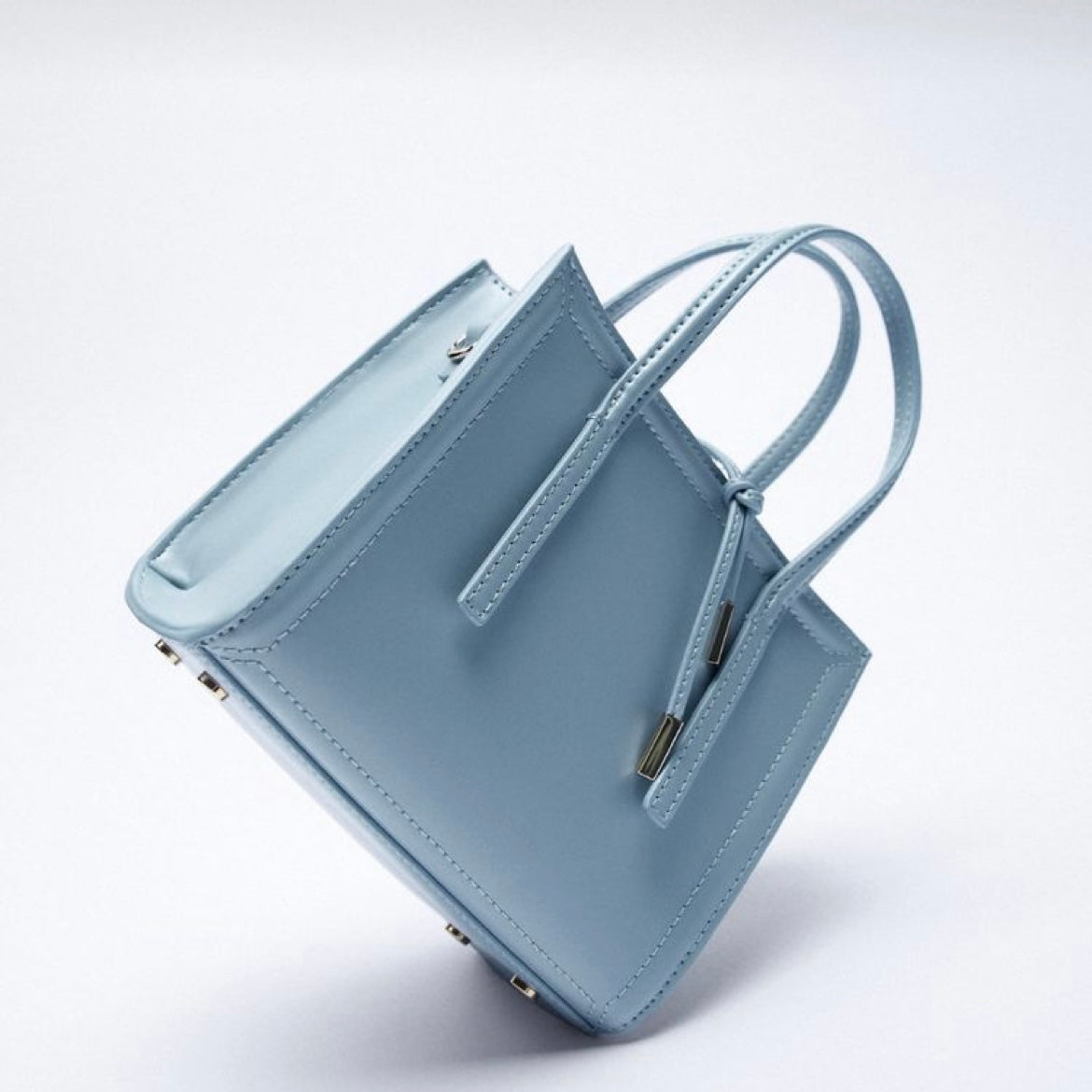 Zara blue city bag Clearance